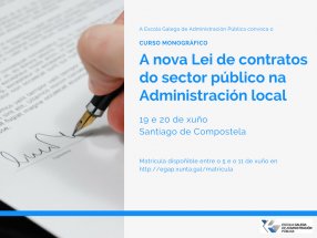 Curso monográfico A nova Lei de contratos do sector público na Administración local